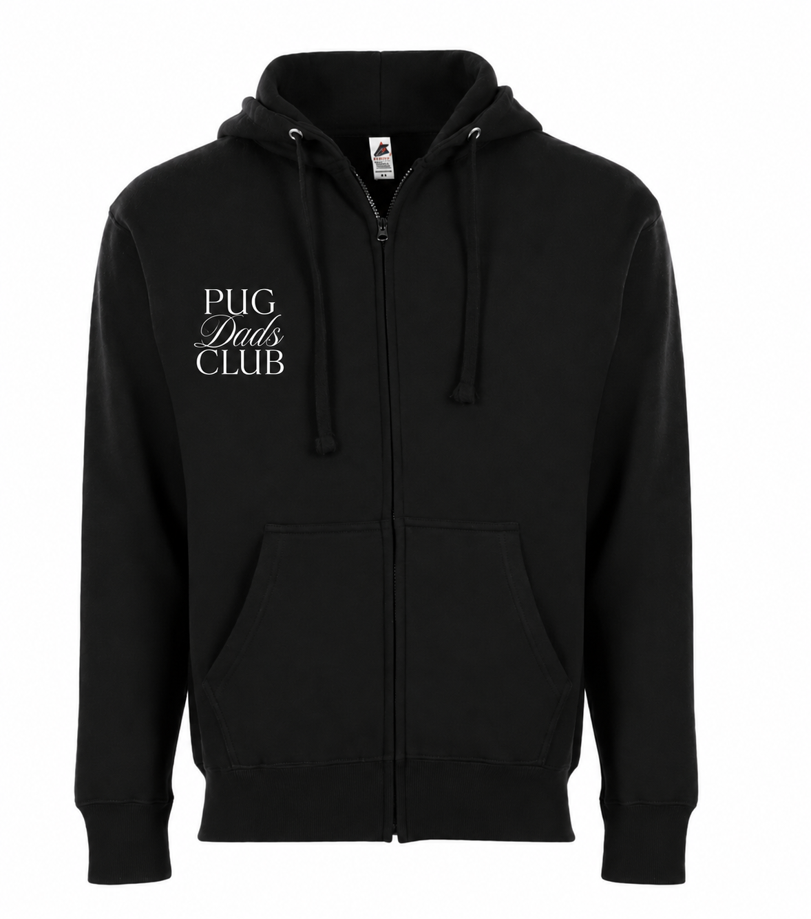 Pug Dads Club Zip Up Hoodie