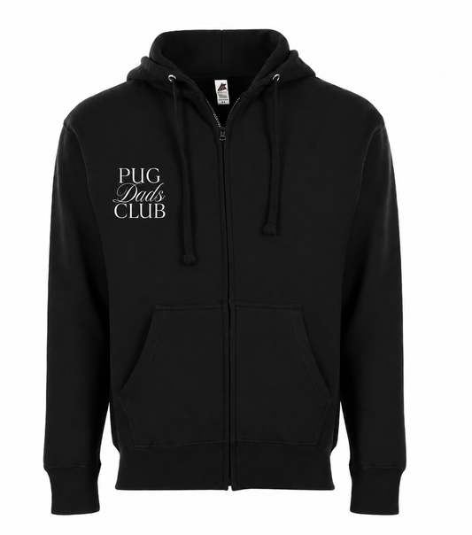 Pug Dads Club Zip Up Hoodie
